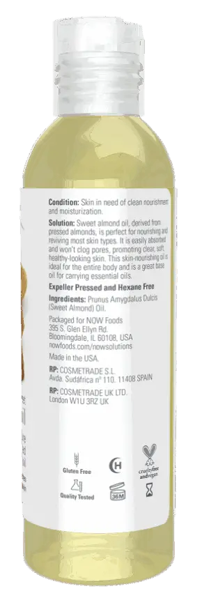 almond oil back