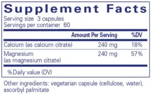 calcium magnesium 90 back