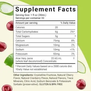 cherry berry whole leaf back