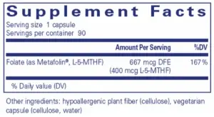 folate 400 back