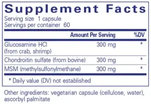 glucosamine +chondroitin back