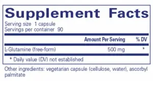 l-glutamine back