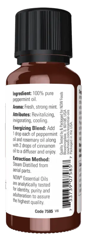 peppermint essential oil back