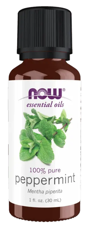 peppermint essential oil front