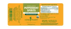 peppermint spirits 1oz back