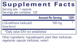 reduced glutathione back