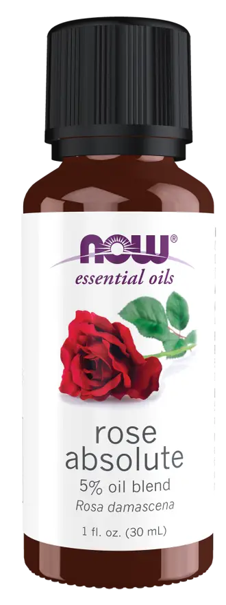 rose absolute essential oil front