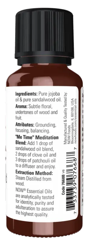 sandalwood essential oil back