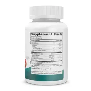zero sugar probiotic back