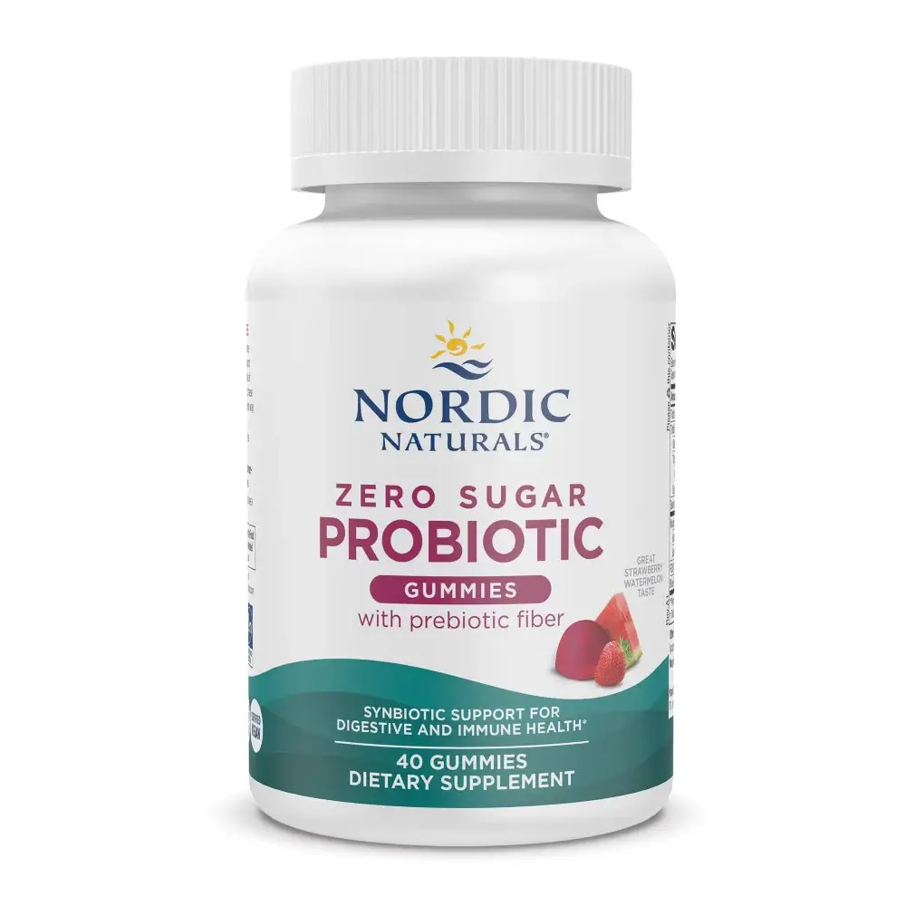 zero sugar probiotic front