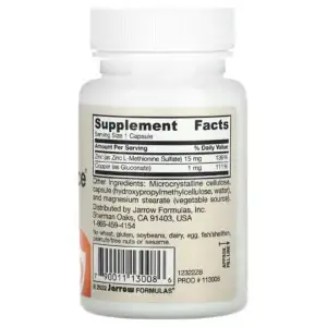 zinc balance back