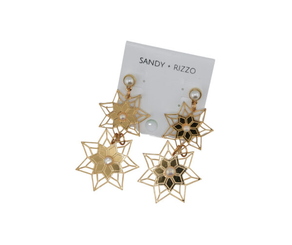 Gold Snowflake Dangles