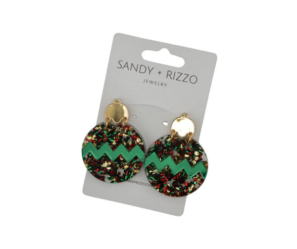 Green Squiggle Ornament