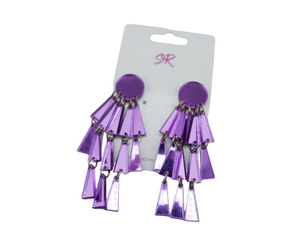 LSU Purple and Gold Dangle Earrings