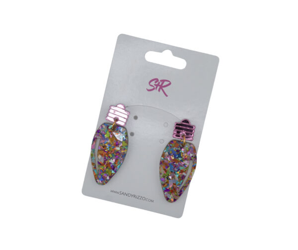 Multicolor Lightbulb earrings