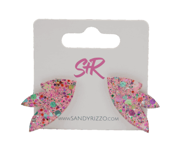 Small Glitter Art Studs 20