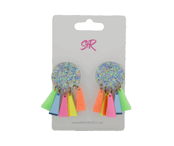 Small Rainbow Dangle Earrings $35