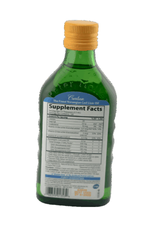 Carlson Kids Norwegian Cod Liver Oil Back