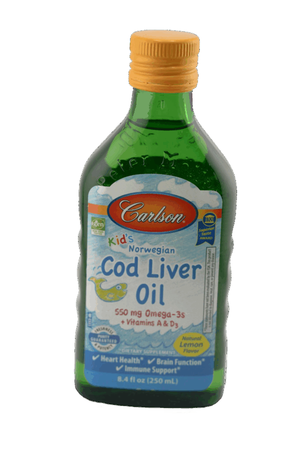 Carlson Kids Norwegian Cod Liver Oil Front