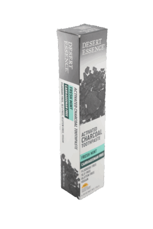 Desert Essence Activated Charcoal Toothpaste Back