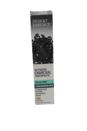 Desert Essence Activated Charcoal Toothpaste Front