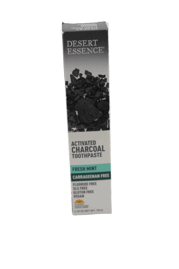 Desert Essence Activated Charcoal Toothpaste Front